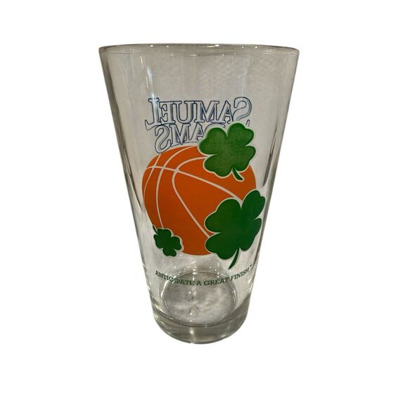 Samuel Adams Boston Lager Perfect Pint 3 Leaf Clover Beer Glass - Picture 2 of 9